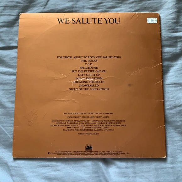 Original AC/DC for those about to rock vinyl - Picture 2 of 4